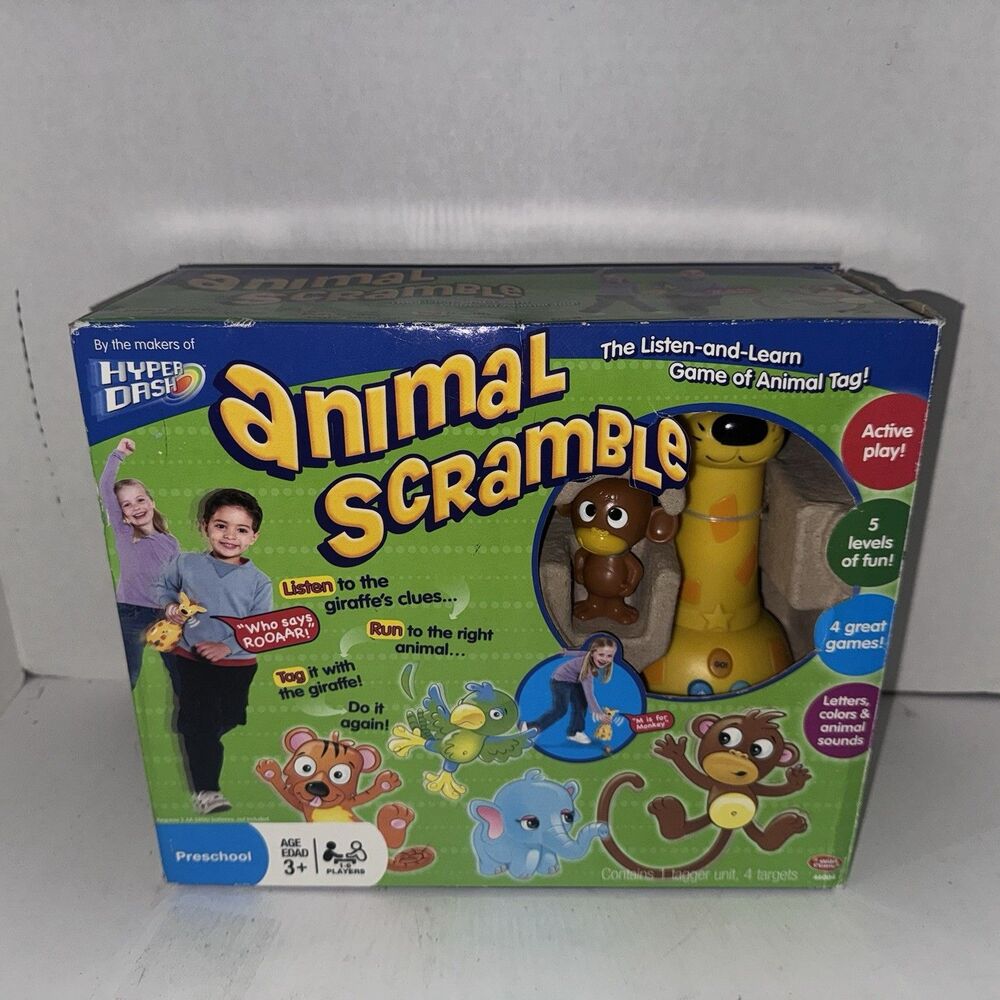 Wild Planet Animal Scramble Electronic Preschool Game 2007 NEW Open Box